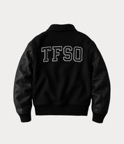 Future Jacket — Black (Wool/Leather)